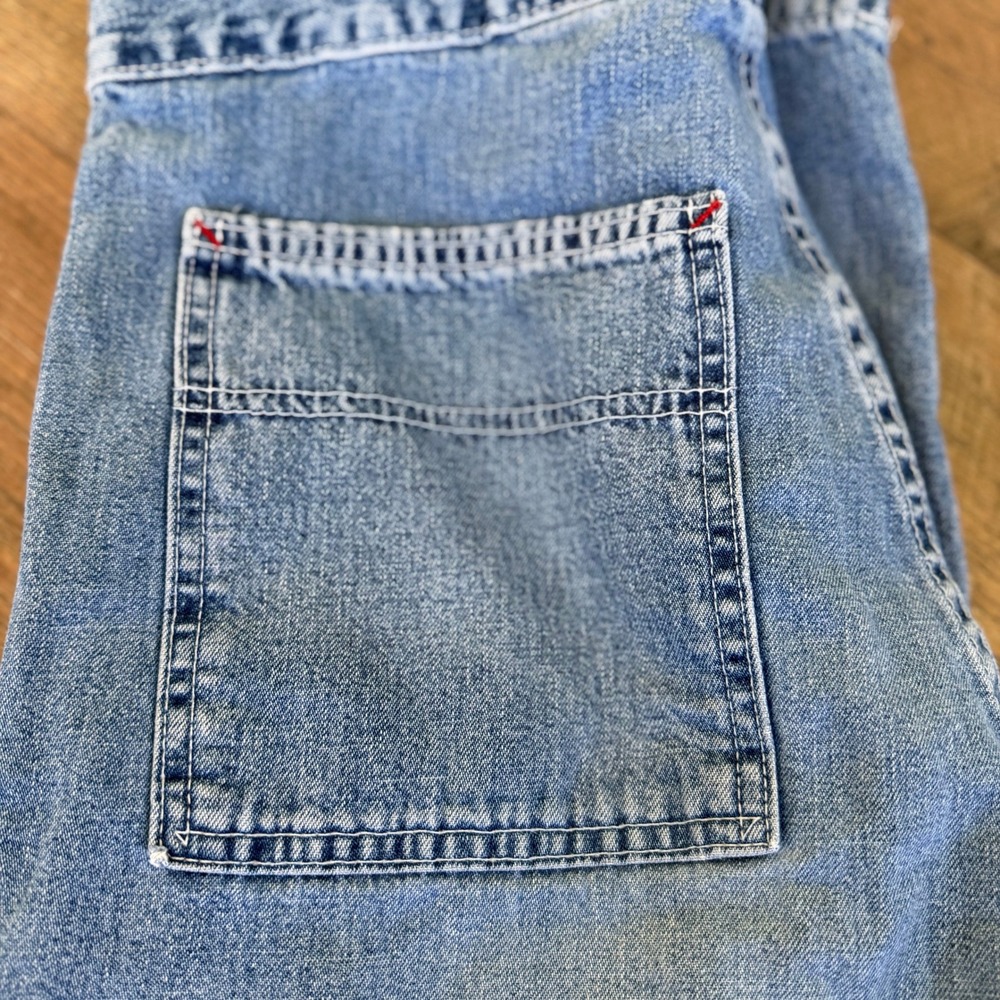 Vintage Y2K Abercrombie & Fitch Drawstring Jeans Womens Size 6 Wide Leg Cargo - Picture 12 of 12